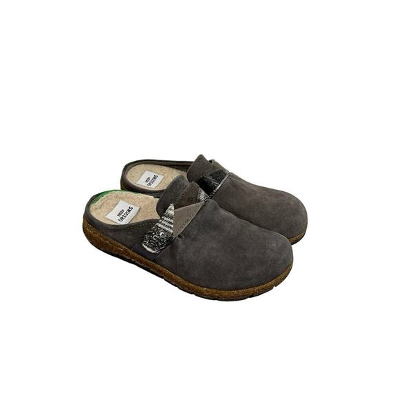 Earth Origins Women’s Warm-Lined Suede Clogs Eloise Minimalist Comfort Size 6.5 - Picture 4 of 8